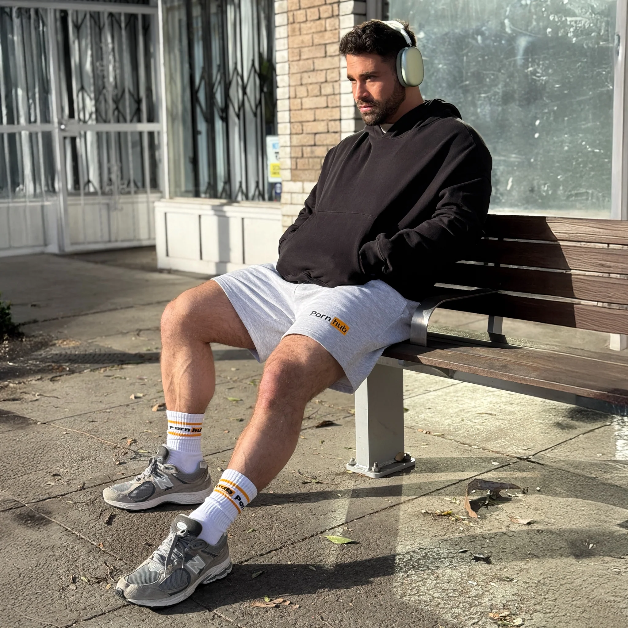 Heather Grey Sweatshorts - Image 5